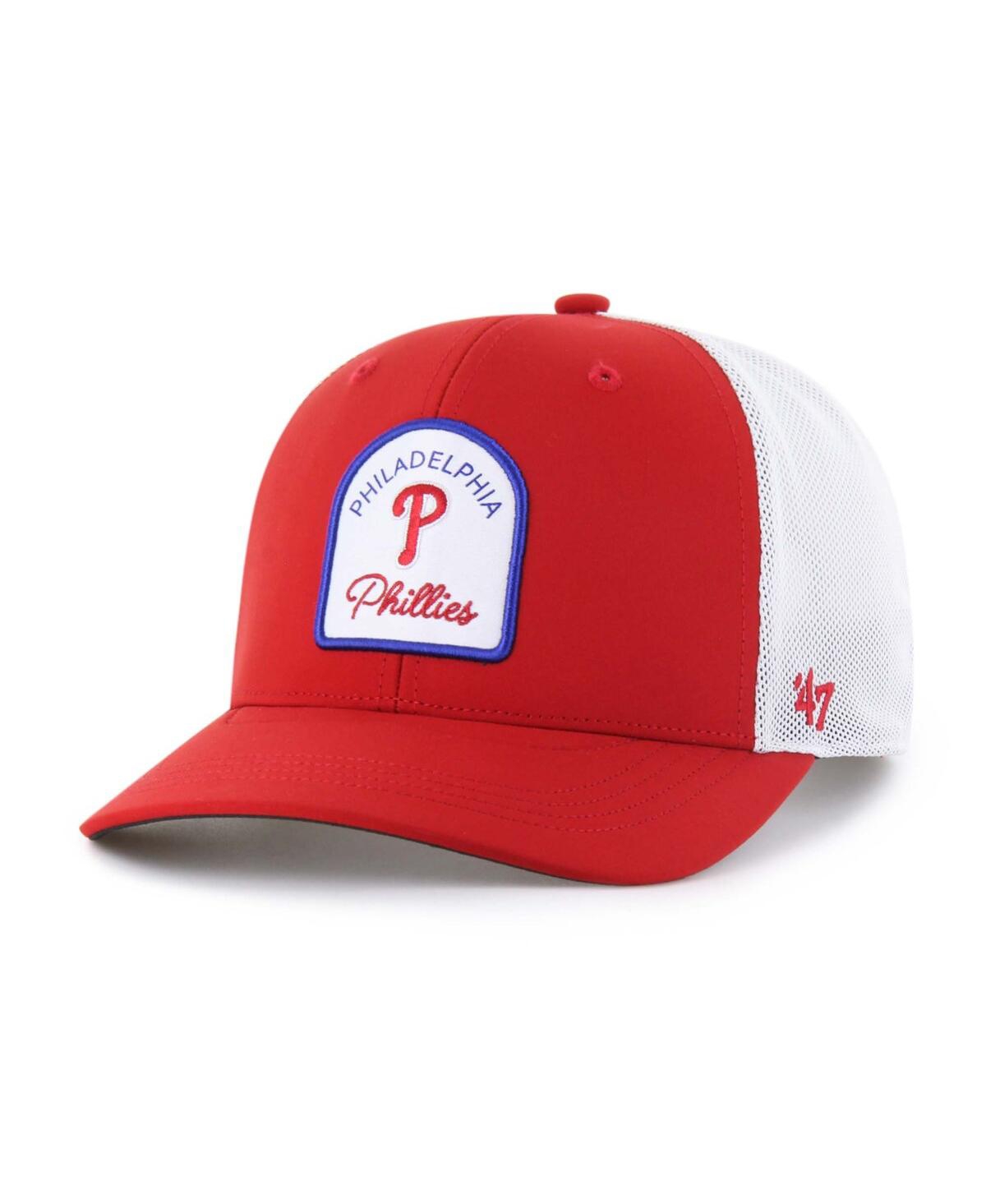 47 Brand Men's Red Philadelphia Phillies Gimmie Golf Trucker Adjustable Hat