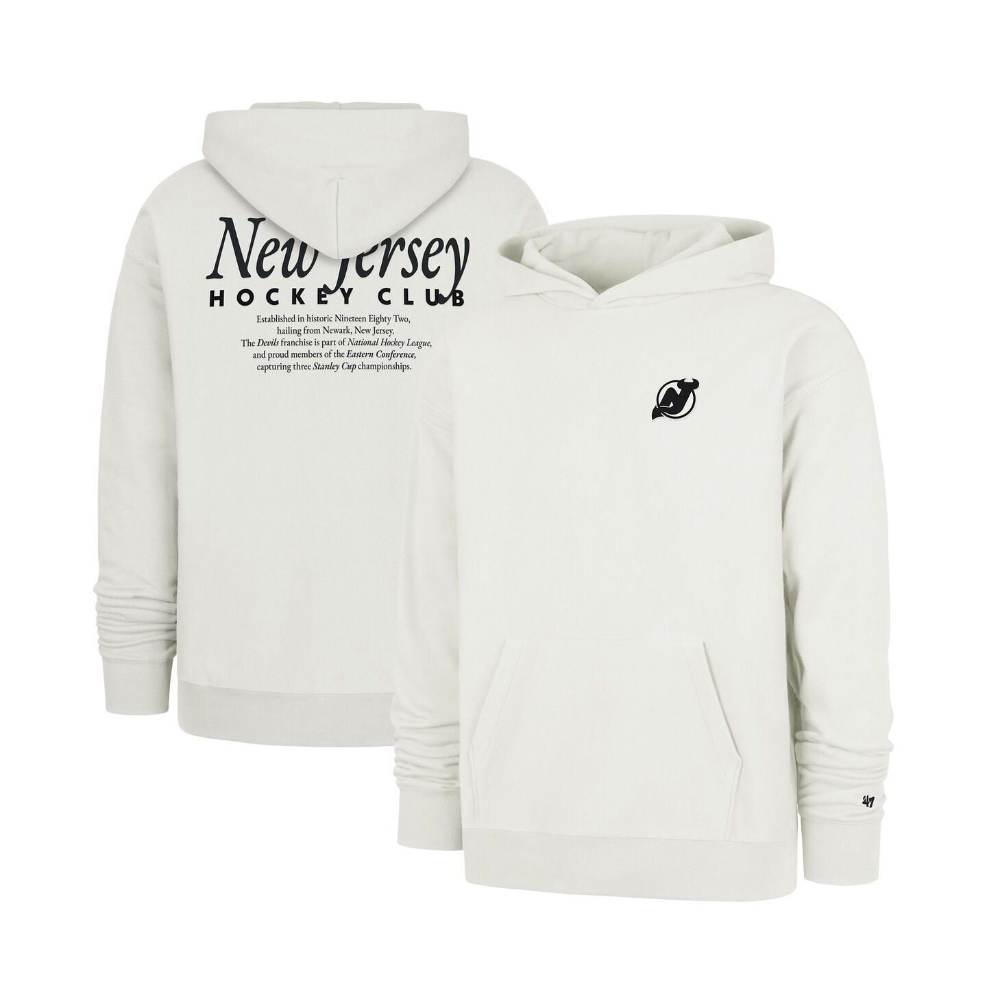 Мужское худи '47 Brand Natural New Jersey Devils Foundation Pullover — фото 1