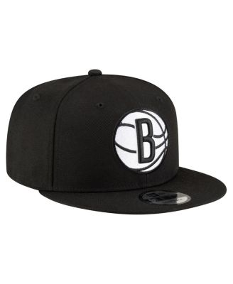 Men's Black Brooklyn Nets 9FIFTY Snapback Hat