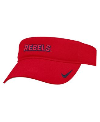 Nike - Men's Red Ole Miss Rebels 2025 On-Field Ace Performance Adjustable Visor Hat
