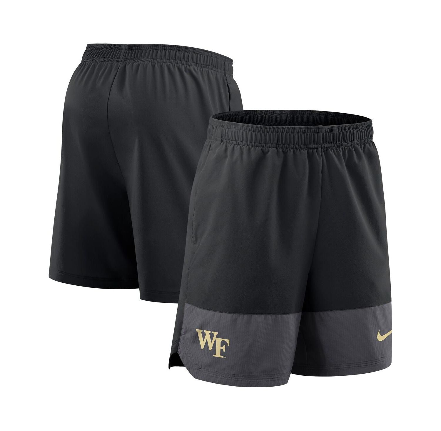 Men's Black Wake Forest Demon Deacons 2025 Sideline Performance Shorts