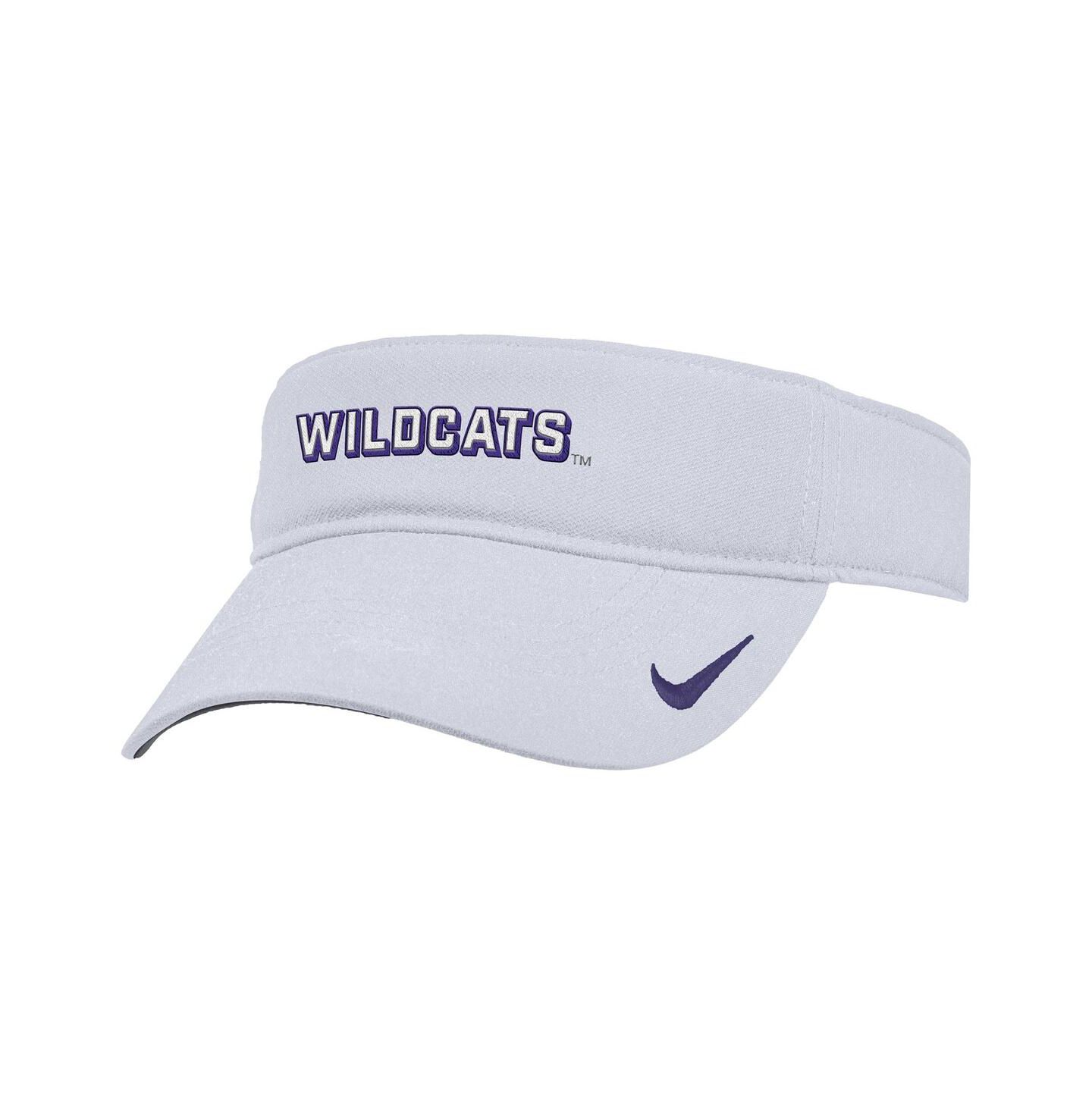 Мужские козырьки Nike White Kansas State Wildcats 2025 On-Field Ace Performance Adjustable Hat — фото 1