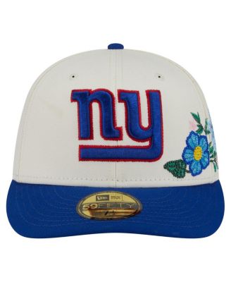 Men's Cream/Royal New York Giants Tonal Floral 59FIFTY Fitted Hat