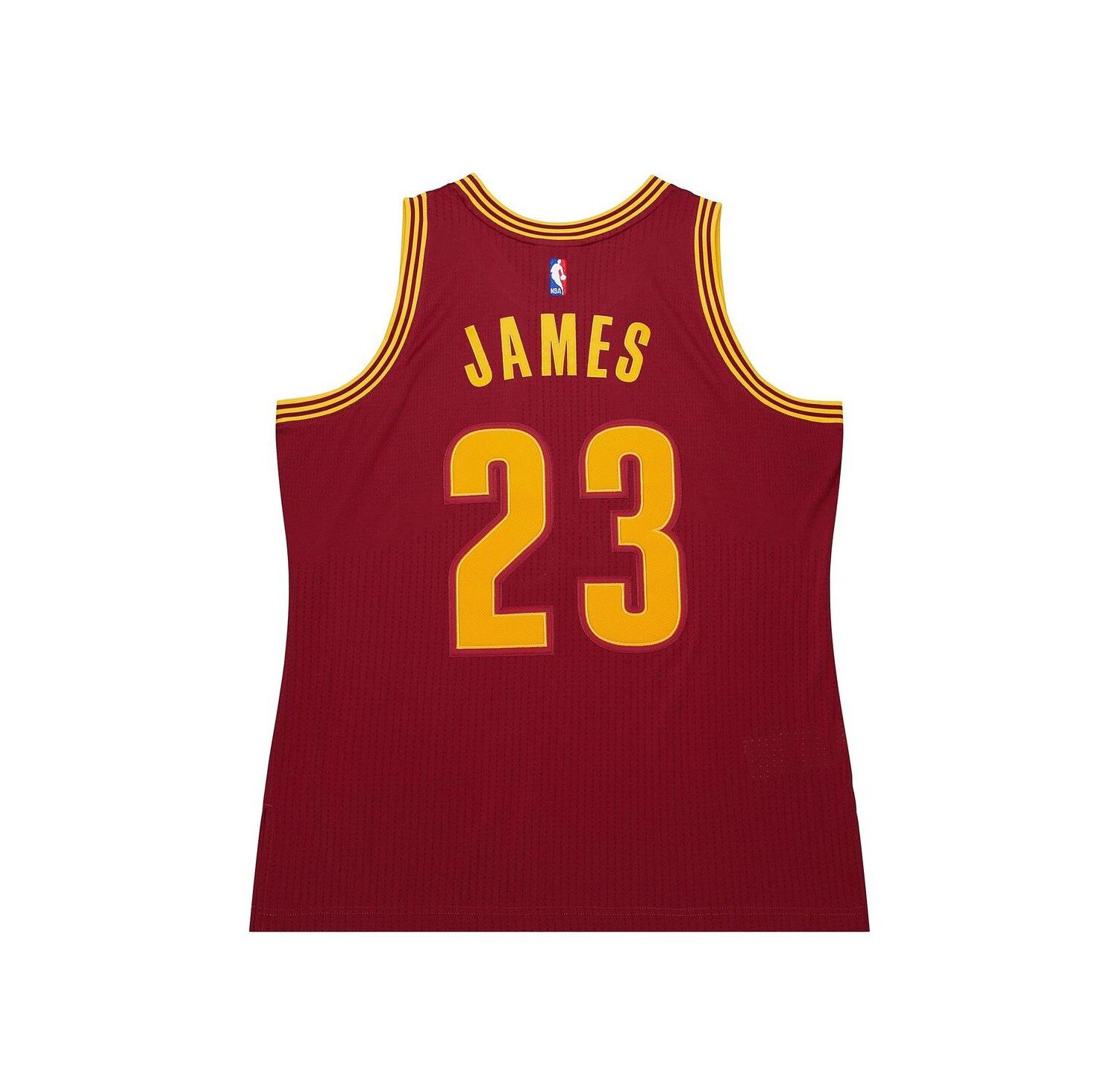 Men's LeBron James Wine Cleveland Cavaliers Hardwood Classics 2015/16 Authentic Jersey