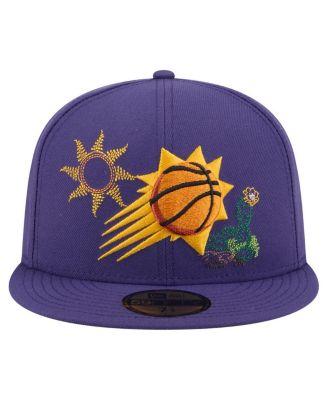 Men's Purple Phoenix Suns State Stitch 59FIFTY Fitted Hat