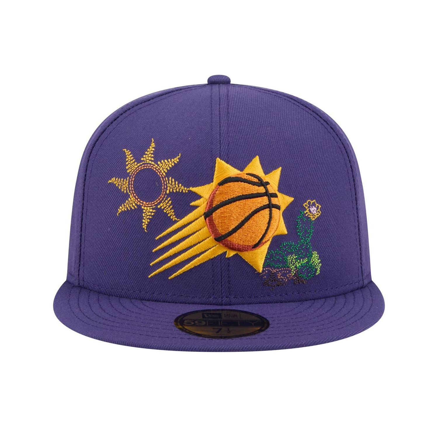Men's Purple Phoenix Suns State Stitch 59FIFTY Fitted Hat