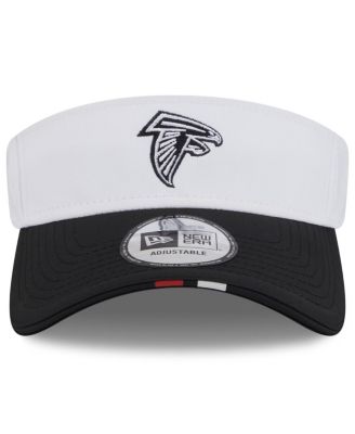 Men's White/Black Atlanta Falcons 2025 NFL Training Camp Adjustable Visor Hat