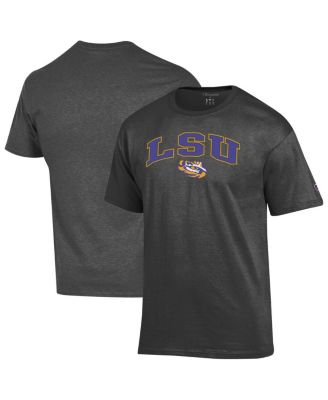Champion - Men's&nbsp;Charcoal LSU Tigers Arch Over Logo T-Shirt