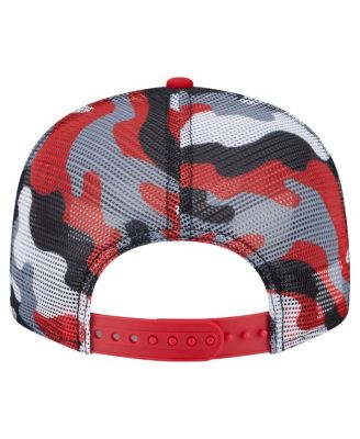 Men's Black/Red Chicago Blackhawks Camo Meshback 9FIFTY Snapback Hat