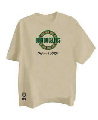 Men's Khaki Boston Celtics Worldwide Collection Premium T-Shirt