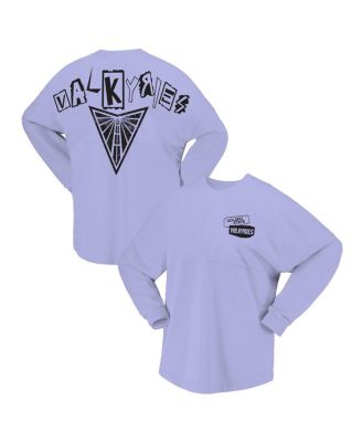 Spirit Jersey - Women's Violet Golden State Valkyries Patches Oversized Long Sleeve T-Shirt