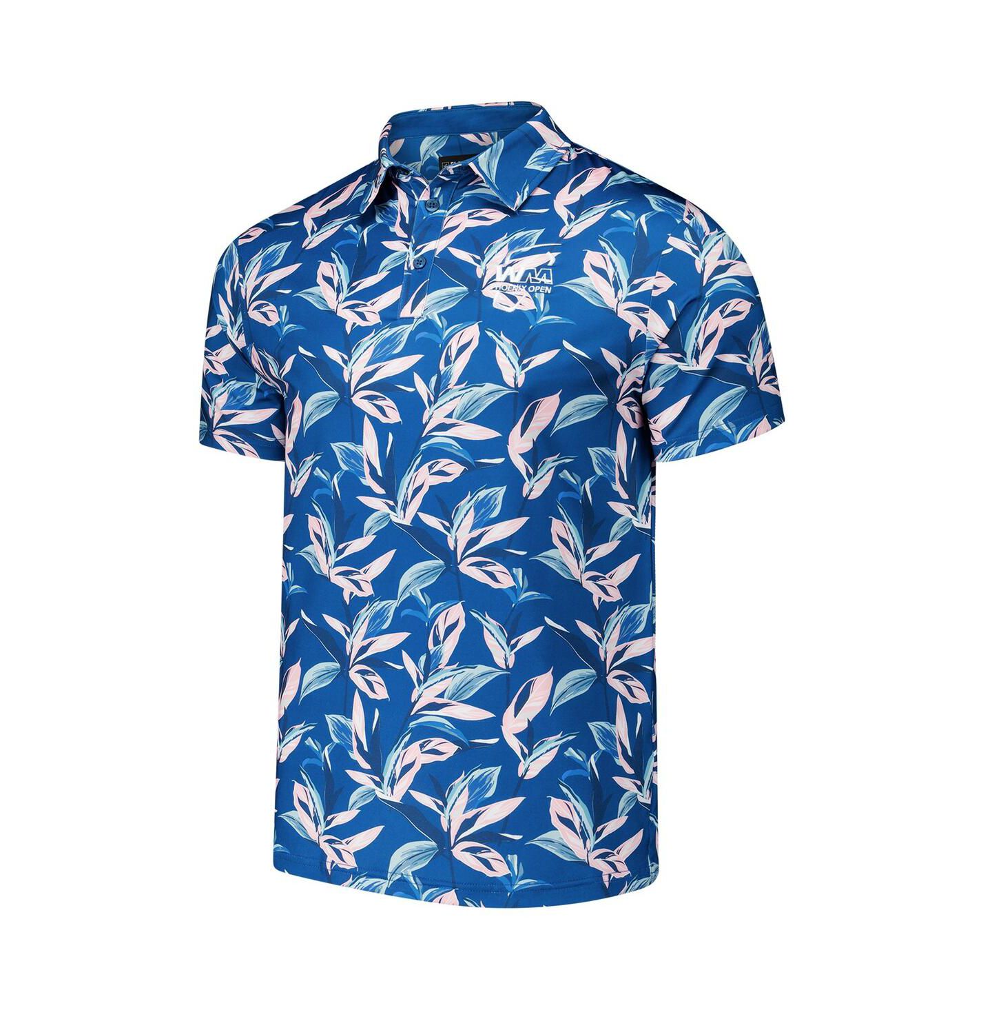 Мужское поло Flomotion Navy WM Phoenix Open Birds of Paradise Polo Shirt — фото 3