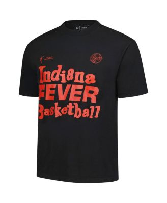 Men's and Women's Black Indiana Fever Wordmark T-Shirt