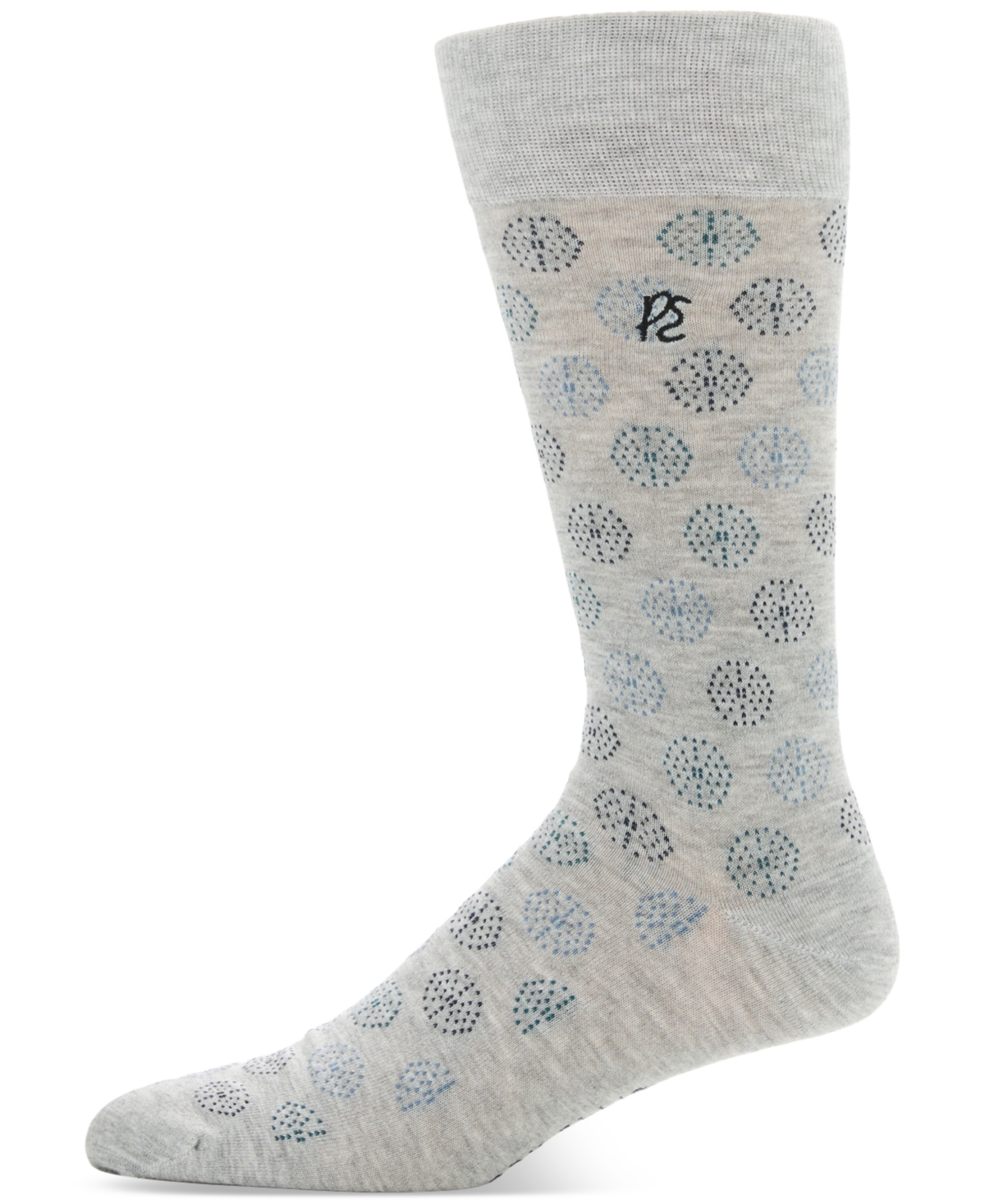 Perry Ellis Portfolio Men's Medallion Socks In Gray