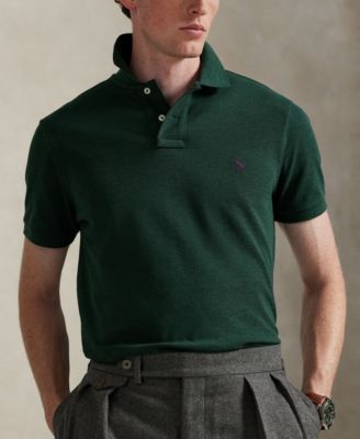 Men's Cotton Custom Slim Fit Mesh Polo Shirt