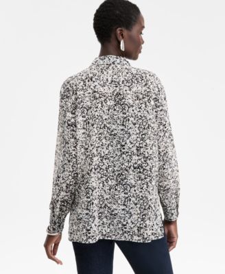 Women's Printed Button-Front Shirt, Macy's Exclusive 
