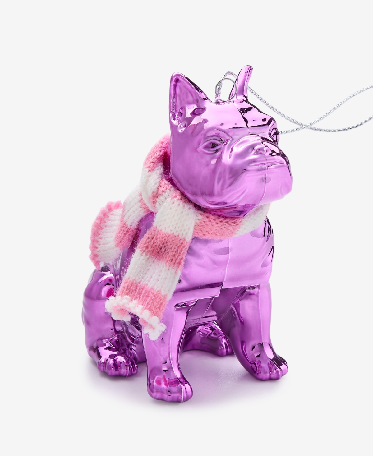 Holiday Lane Eclectic Charm Pink Glitter Dog Ornament, Macy's Exclusive In Purple