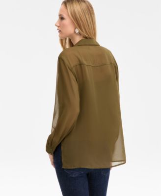 Women's Button-Front Shirt, Macy's Exclusive 