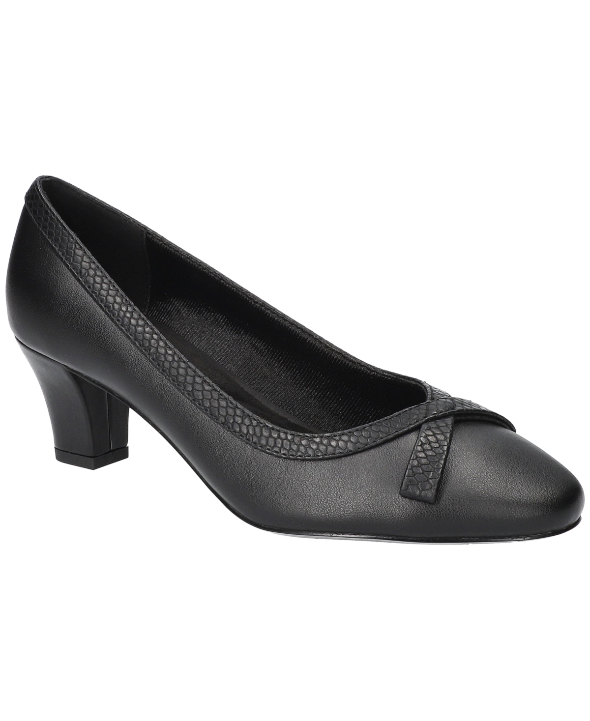 Easy Street Women's Kata Round-toe Slip-on Pumps In Black