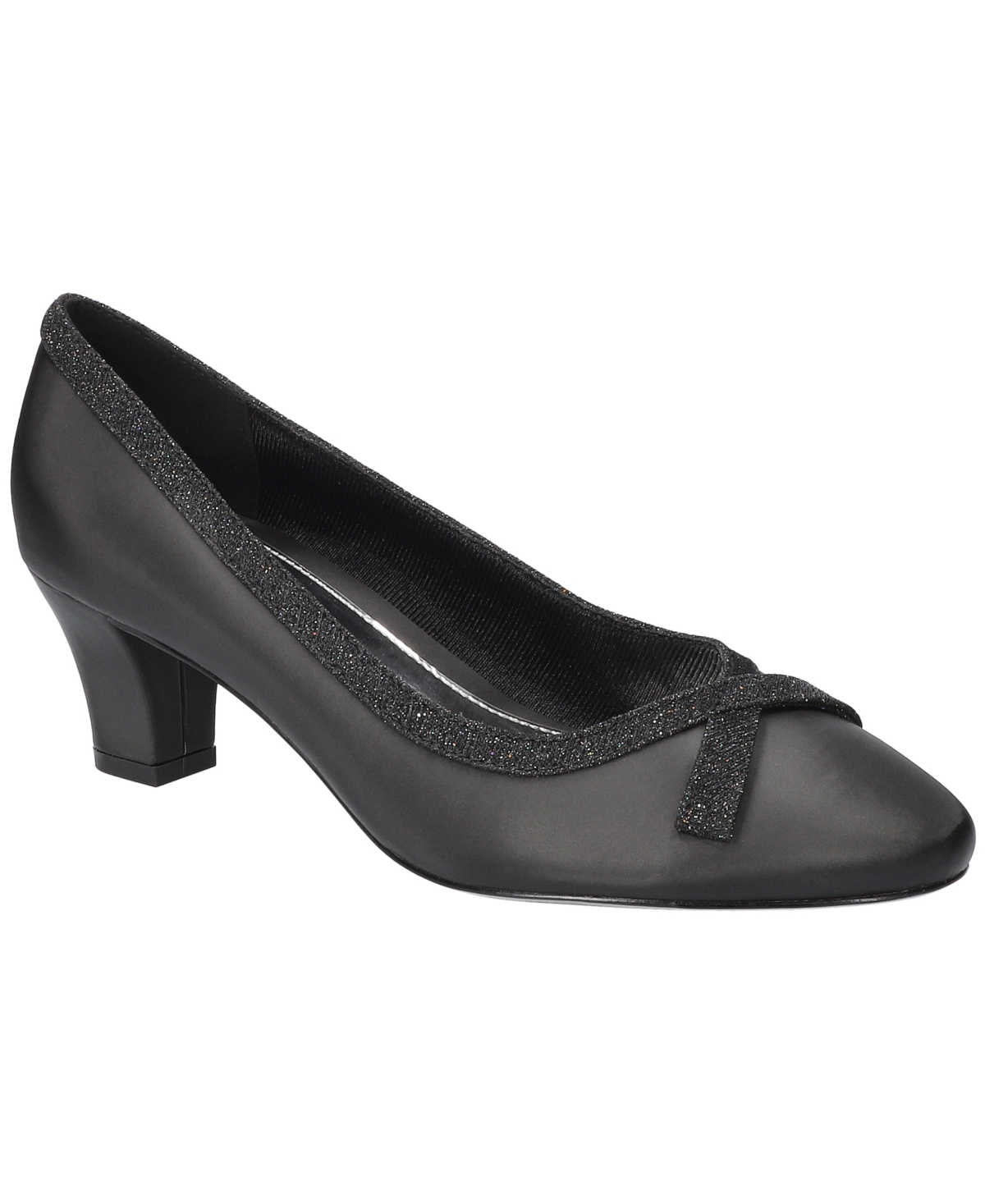 Easy Street Women's Kata Round-toe Slip-on Pumps In Black