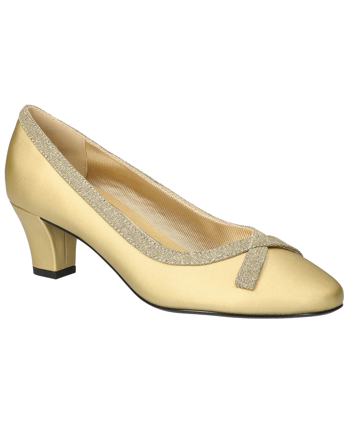 Easy Street Women's Kata Round-toe Slip-on Pumps In Gold