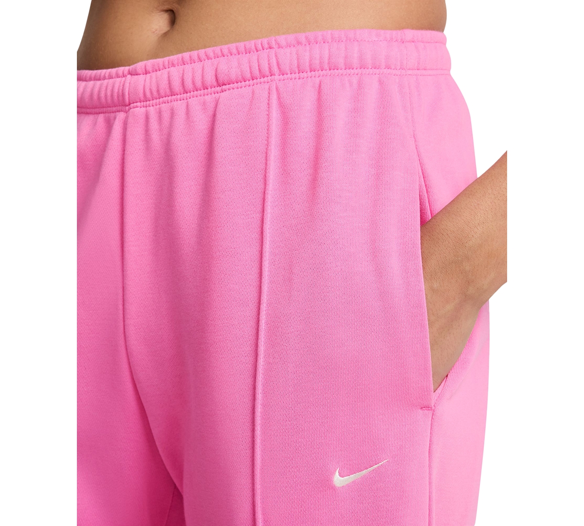 Nike Women's Sportswear Chill French Terry Open-hem Sweatpants In Pink