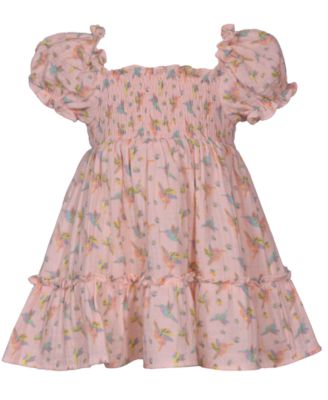 Baby Girls Hummingbird Smocked Dress