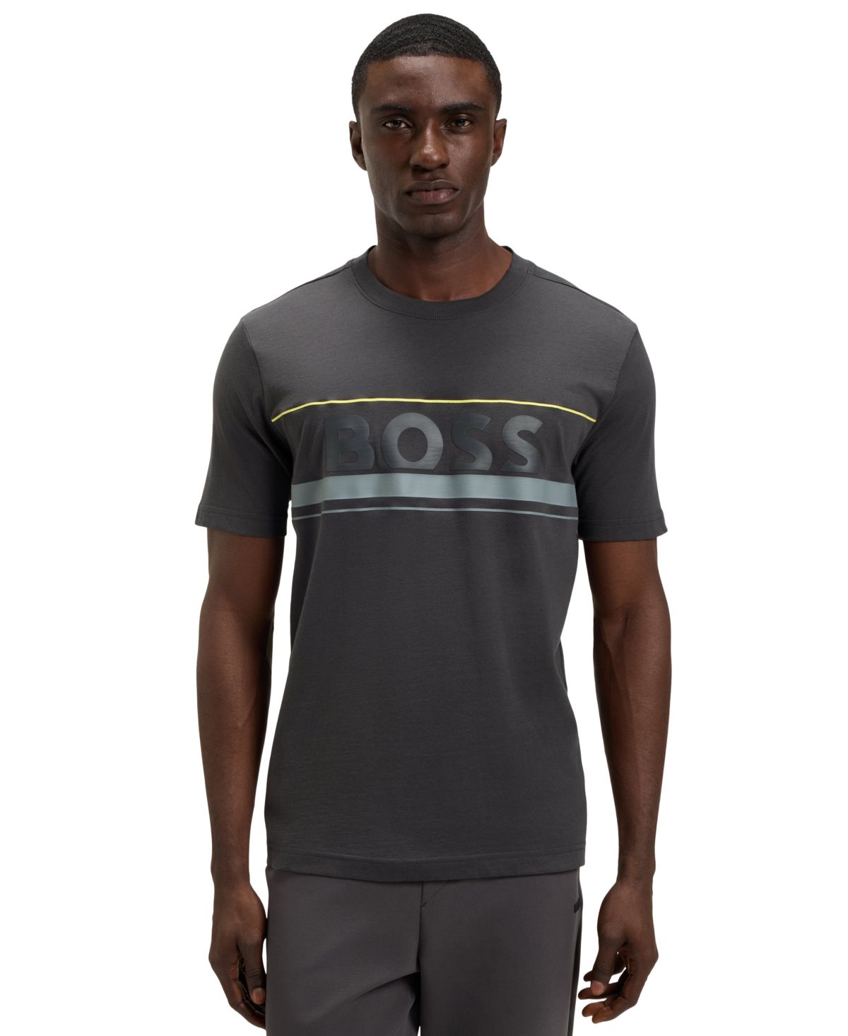 Мужская футболка с логотипом из хлопчатобумажного джерси