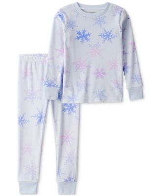 Carter's - Toddler Girls Snowflake Tie-Dye Velour Long-Sleeve 2-Piece Pajamas
