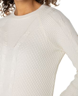 Women's Crewneck Long-Sleeve Raglan Sweater
