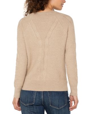 Women's Crewneck Long-Sleeve Raglan Sweater