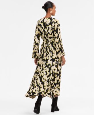 Women's Printed Surplice-Neck Maxi Dress, Macy's Exclusive