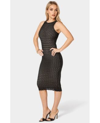 Women's Lace Racerback Midi Dress