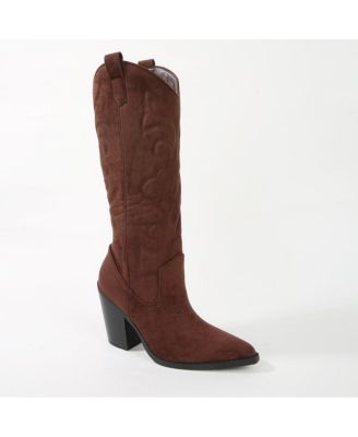 Arizona Faux Suede Western Boot
