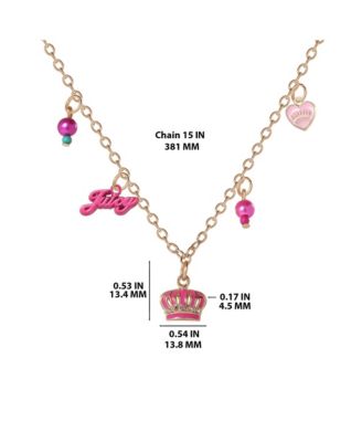 15+2" Beaded Charm Necklace