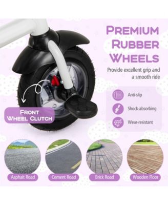 Toddler 5-in-1 Folding Trike 1-5 Years Old w/ Safety Harness Storage