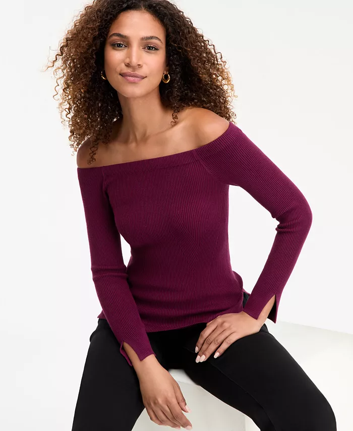 Women's Wide-Neck Sweater