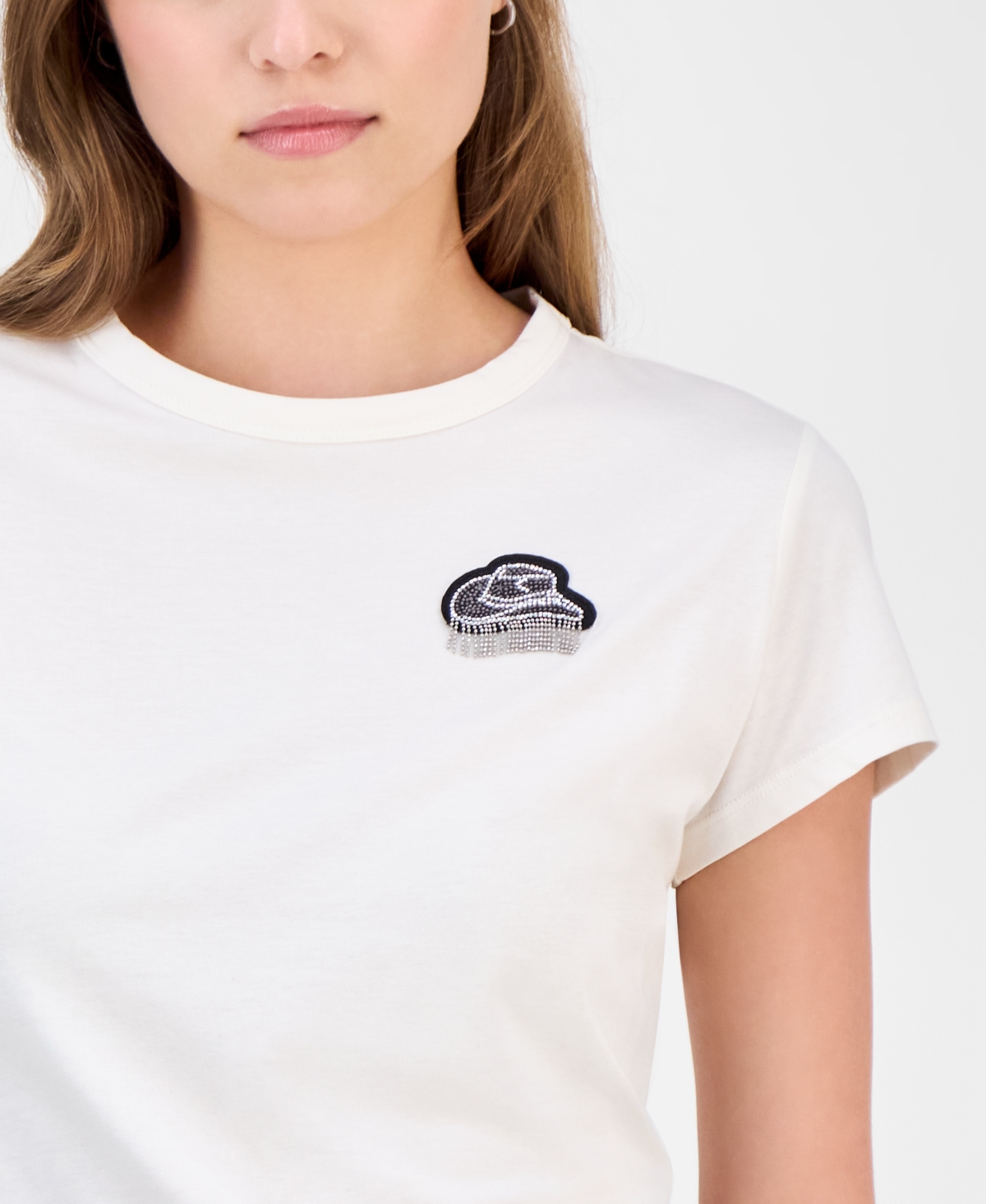 Boss Orange Women's Cowboy Hat Graphic T-Shirt