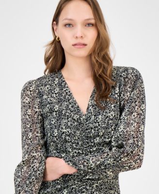 Women's Printed High-Low Midi Dress