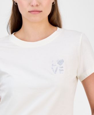 Women's Love Rhinestone T-Shirt