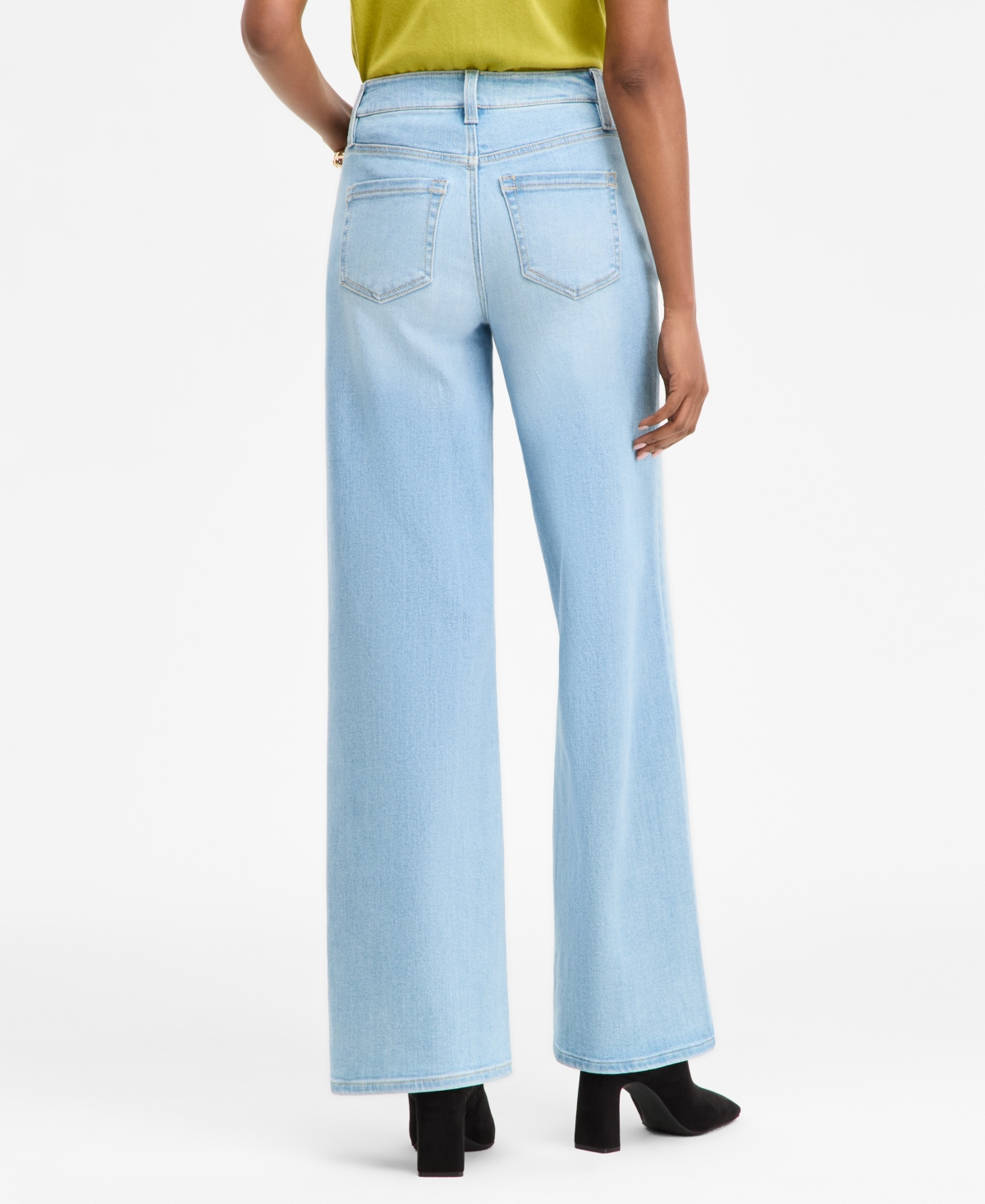 Inc International Concepts Women's High-rise Wide-leg Jeans, Macy's Exclusive In Blue