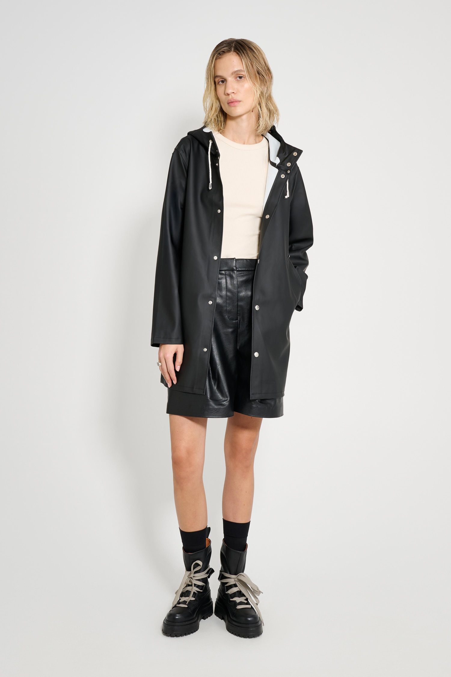 Stockholm Long Sleeve Hooded Raincoat