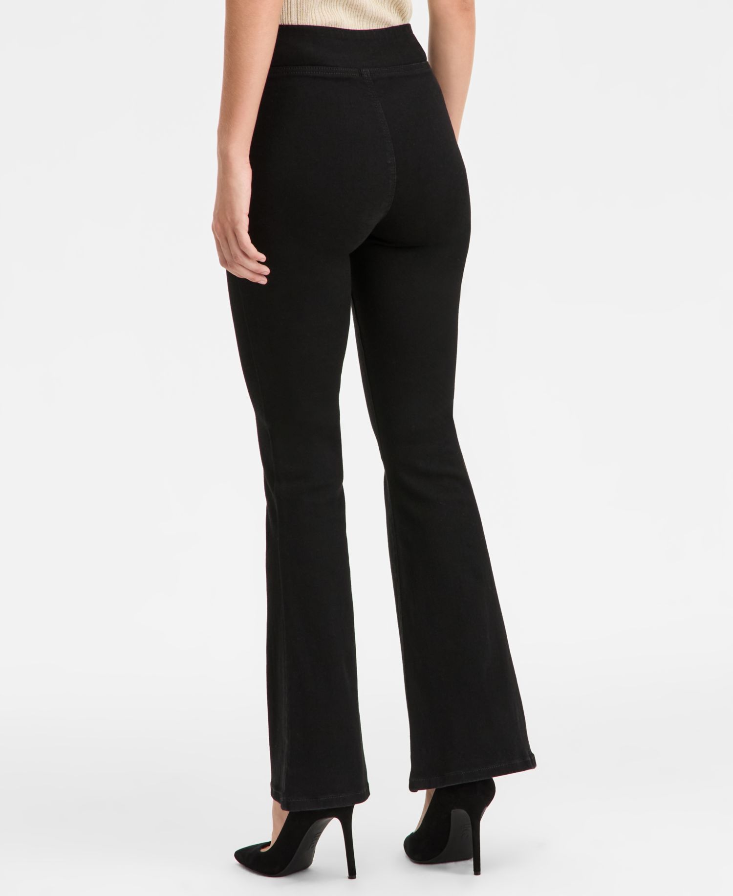 Women's High-Rise Pull-On Flare-Leg Jeans