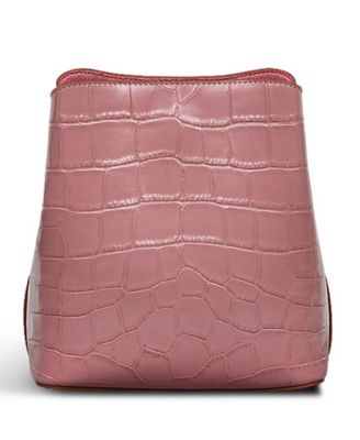 Dukes Place Faux Croc Mini Compartment Crossbody Bag