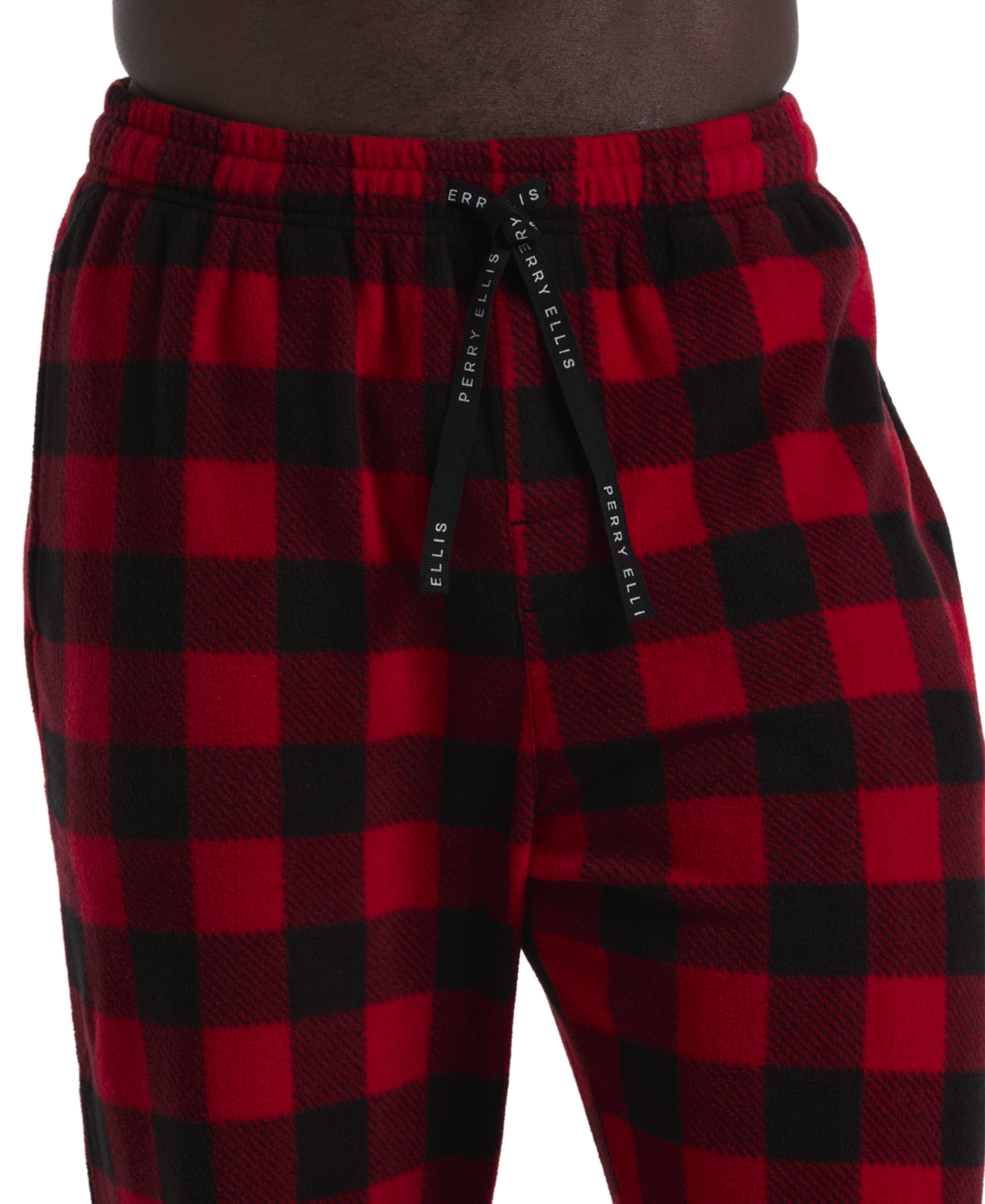 Perry Ellis Portfolio Men's Buffalo Plaid Pajama Set In Multi