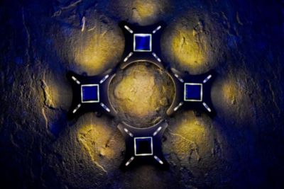 SOLAR POWERED NINJA STARS - 4 Lights