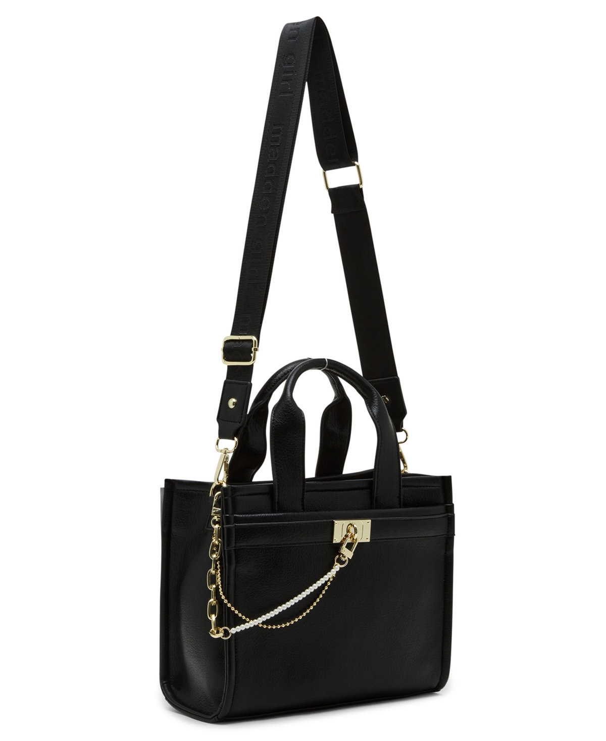 Madden Girl Imogenc Zipper Mid-size Tote Bag In Black