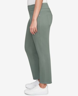 Petite Soft Denim Faux Pocket Pants
