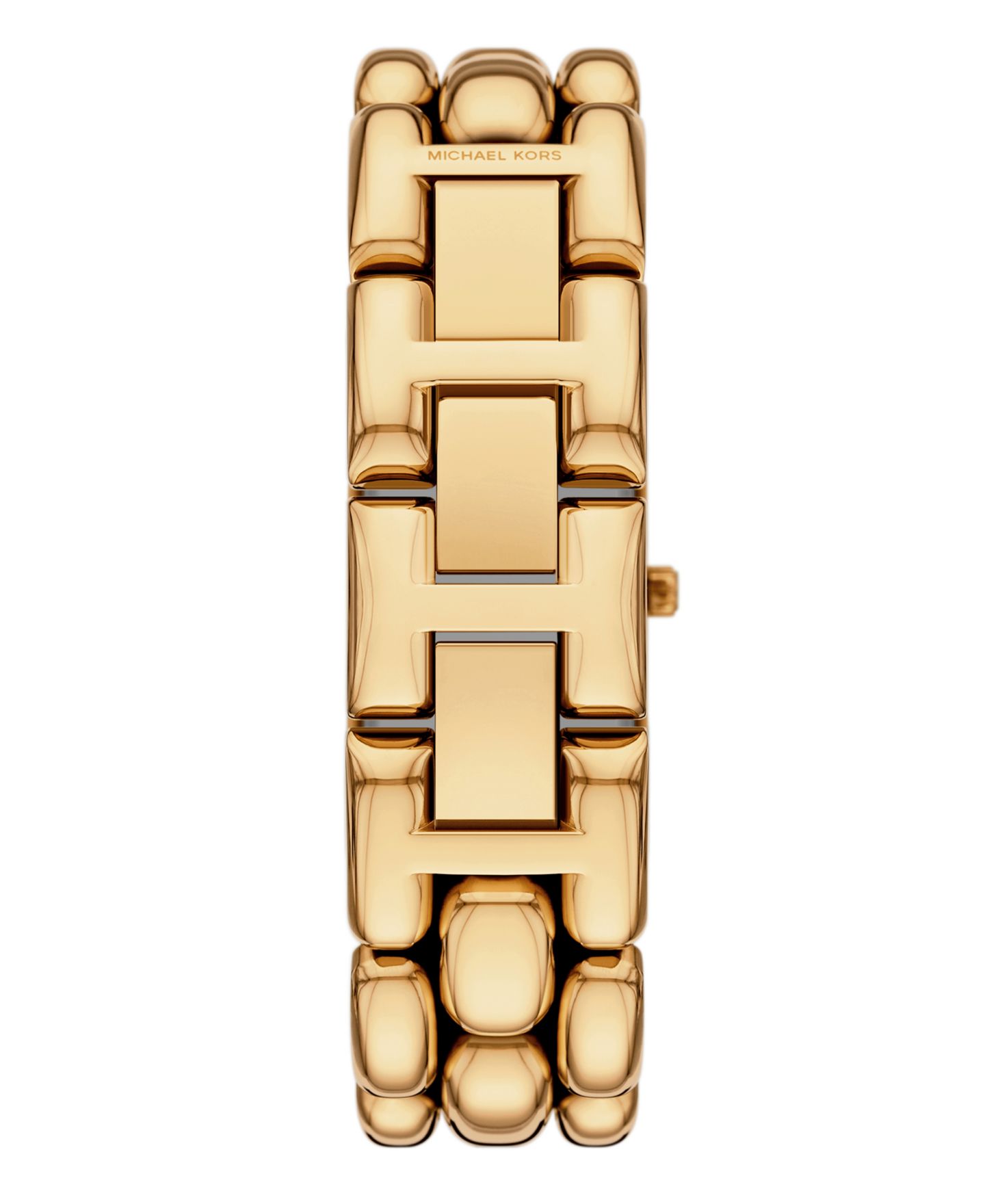 Женские часы Michael Kors Hally Two-Hand Gold-Tone Stainless Steel Watch, 21mm — фото 2
