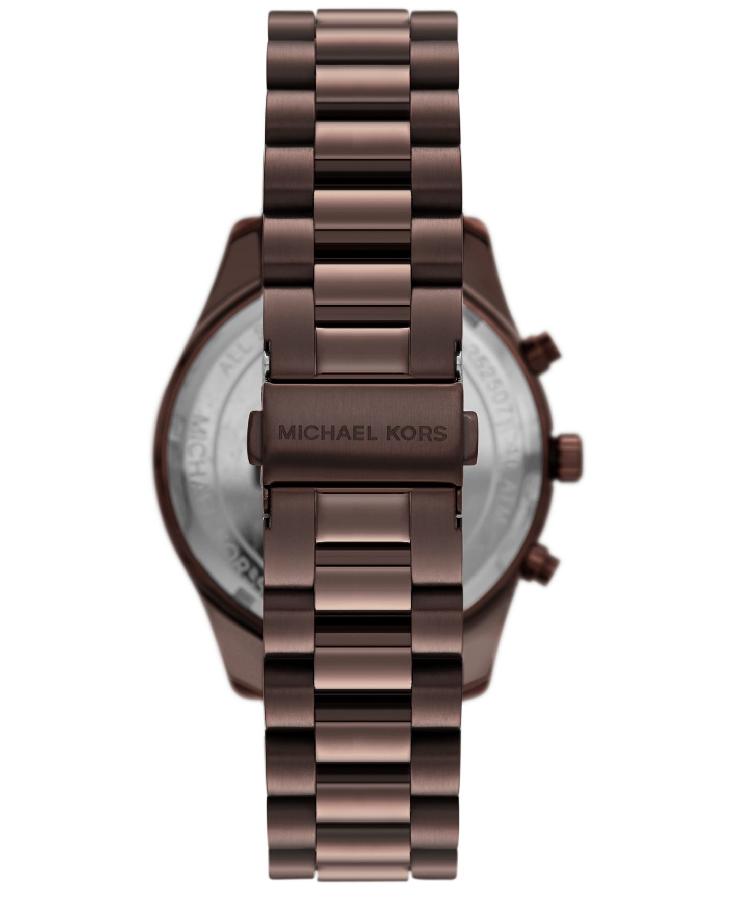 Мужские часы Michael Kors Lexington Chronograph Brown Stainless Steel Watch, 44mm — фото 2